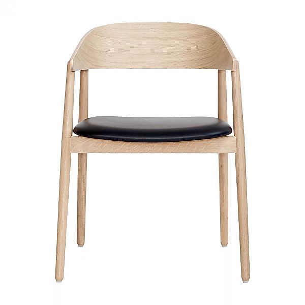 Andersen Furniture - AC2 Armlehnstuhl Leder - eiche weiß/pigmentiert/BxHxT günstig online kaufen