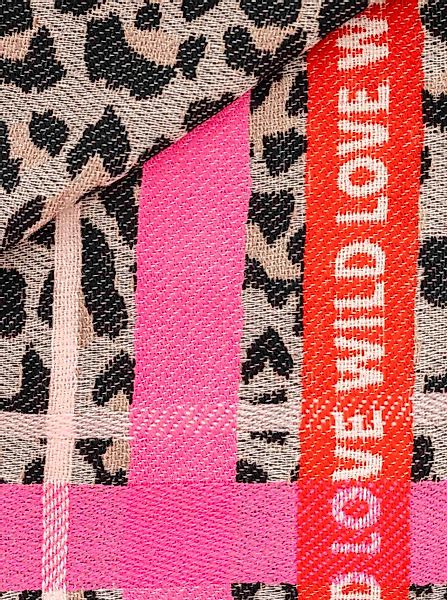 Zwillingsherz Modetuch Viereck "Wild Love", mit günstig online kaufen
