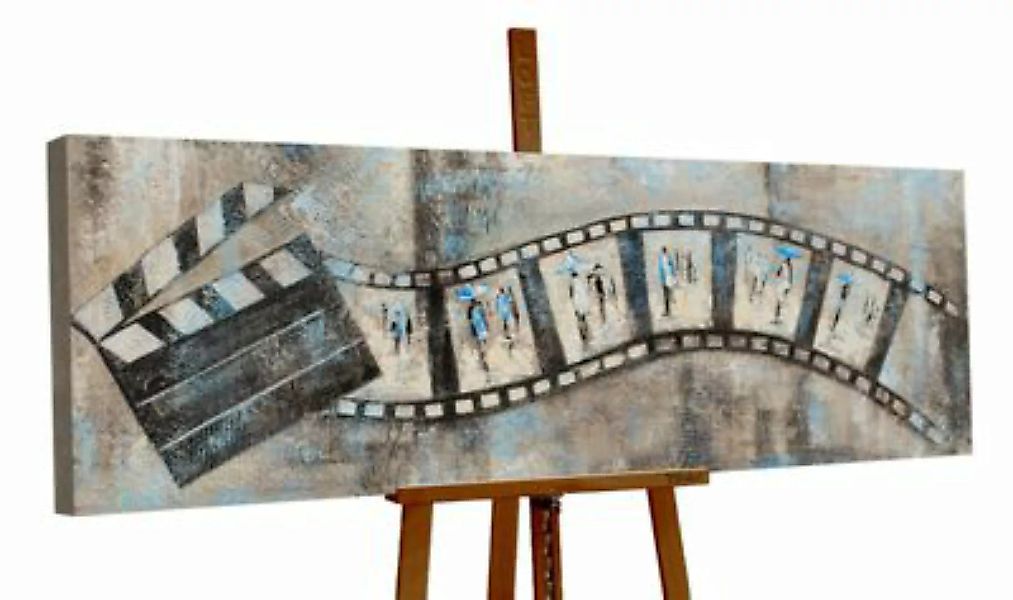 YS-Art™ "Gemälde Acryl  ""Filmstreifen"" handgemalt auf Leinwand 150x50 cm" günstig online kaufen