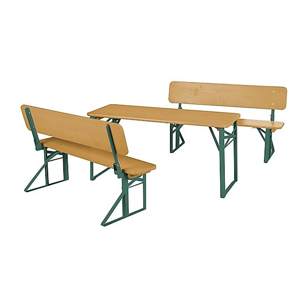 roba Kinderpartygarnitur Natur mit Lehne aus FSC-zertifiziertem Holz günstig online kaufen