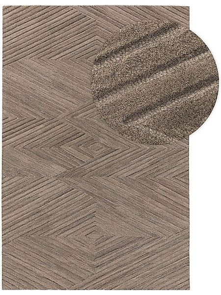 benuta Wollteppich Yanis, rechteckig, Höhe: 21 mm, Kunstfaser, Berber, Ethn günstig online kaufen