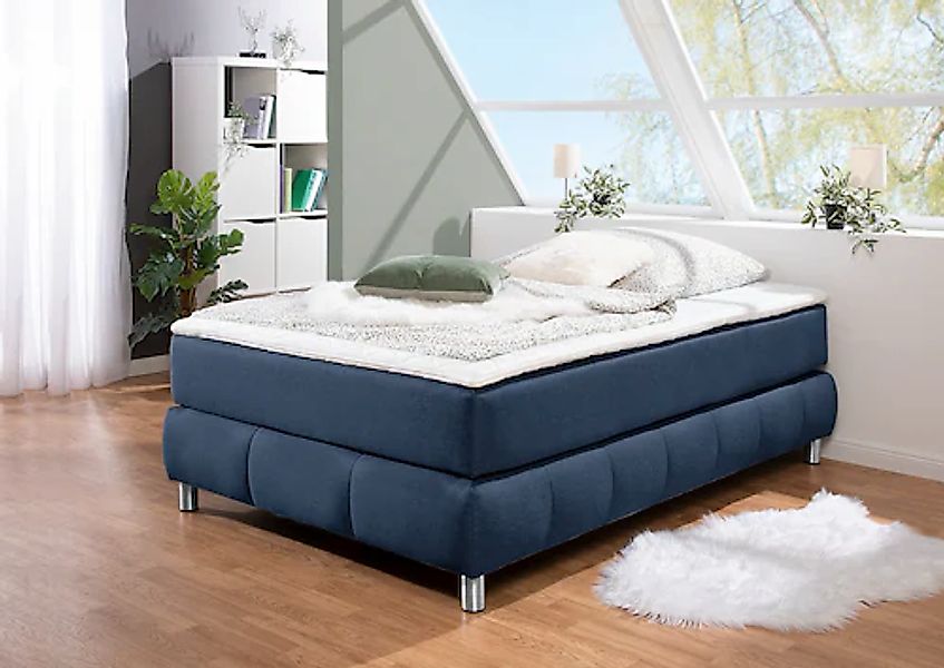 Home affaire Boxspringbett »Salo« Ohne Kopfteil, inkl. Topper, auch in Über günstig online kaufen