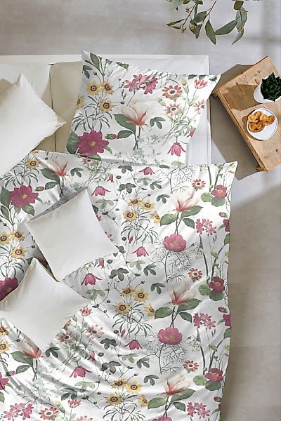 Primera Bettwäsche "Mako-Satin Bettwäsche Wilder Garten" 1 Stk. tlg. mit ei günstig online kaufen