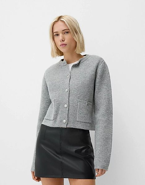 Bershka Minirock Aus Kunstleder Damen M Schwarz günstig online kaufen