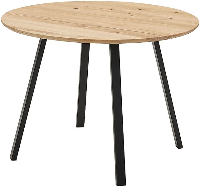 Stolkom Sp.z.o.o. Esstisch Nils Massivholz rund, günstig online kaufen