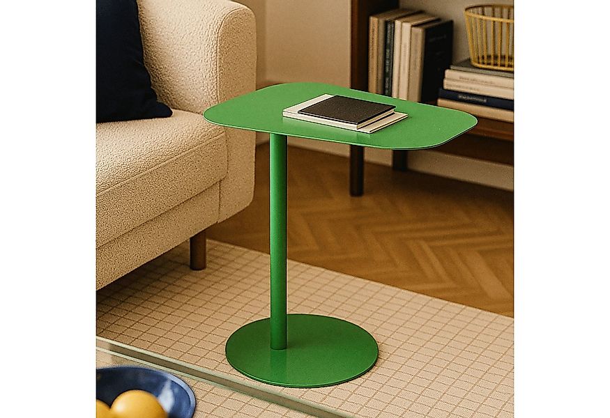 en.casa Beistelltisch, »Nastätten« Balkontisch aus Metall 50 x 50 x 38 cm A günstig online kaufen