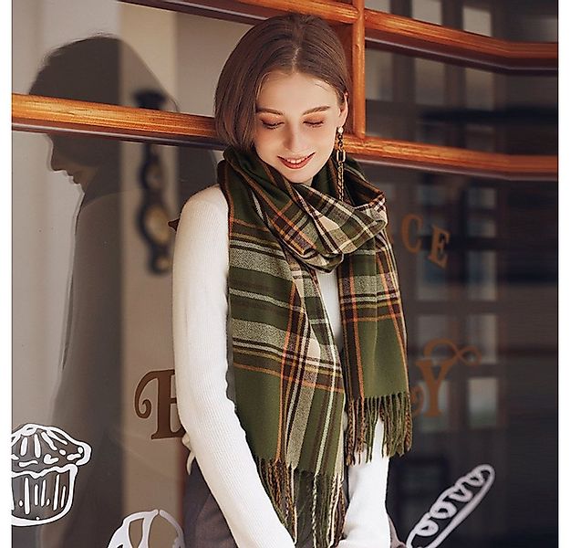 XDeer Wollschal Damen Schal,kuschelweich Karo,Winter Schal Poncho Qualität günstig online kaufen