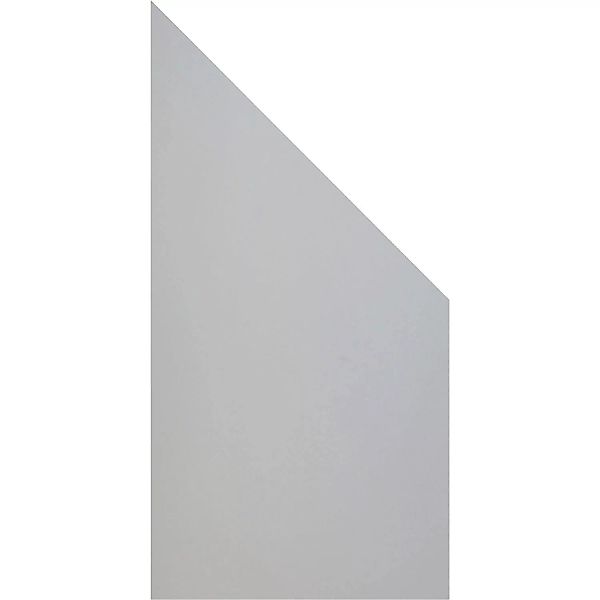 GroJa Sichtschutz Premo Schräg 90 cm x 180/90 cm x 0,8 cm Uni Grau günstig online kaufen