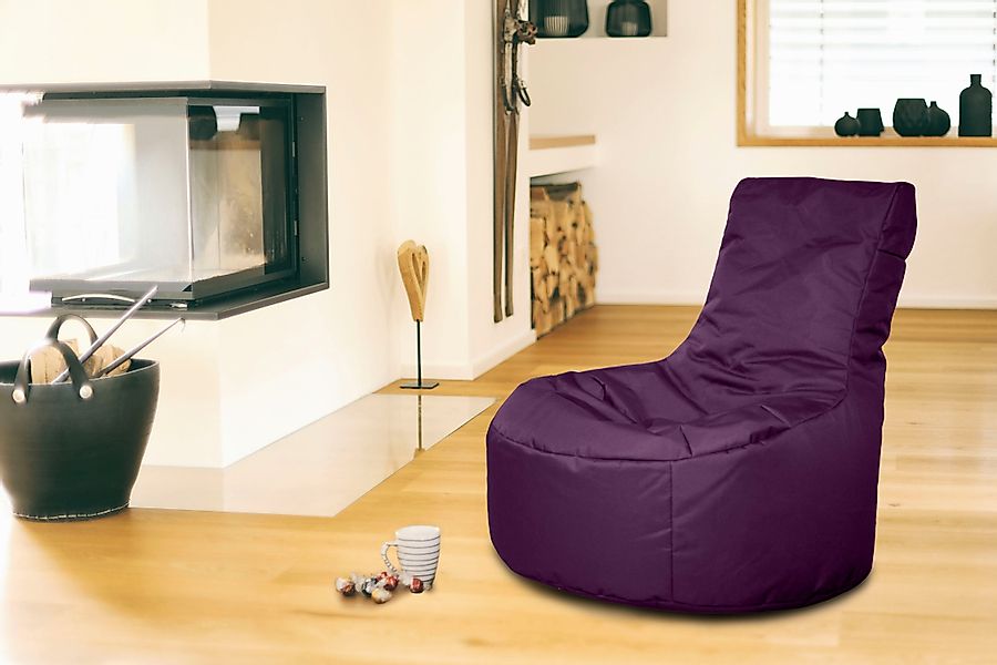 KiNZLER Sitzsack "Chilly" 1 Stk. tlg. Loungesessel, Uni Farben, mit Rückenl günstig online kaufen