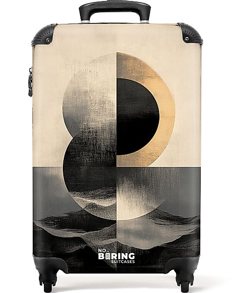 NoBoringSuitcases.com© Hartschalen-Trolley Grafische Landschaft in Schwarz günstig online kaufen