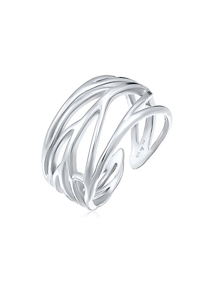 Elli Fingerring Ornament und offene Ringschiene günstig online kaufen