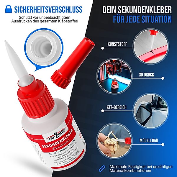 Top2Glue Sekundenkleber XXL Aktivator Sekundenkleber extra günstig online kaufen