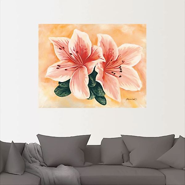 Artland Wandbild "lachsfarbene Lilien", Blumen, (1 St.), als Alubild, Outdo günstig online kaufen