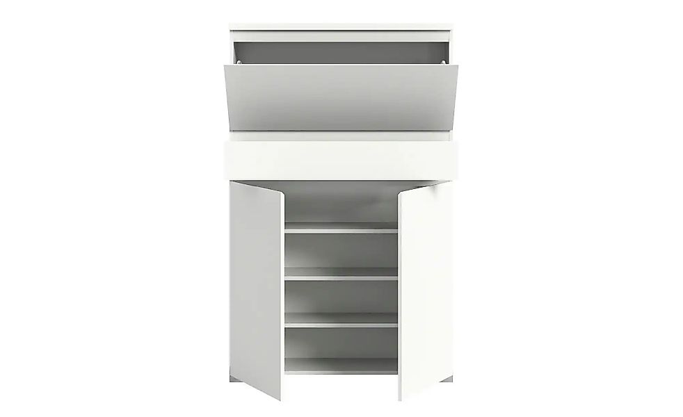 uno Schuhschrank   ¦ weiß ¦ Maße (cm): B: 95 H: 151 T: 27.0 Garderoben & Kl günstig online kaufen