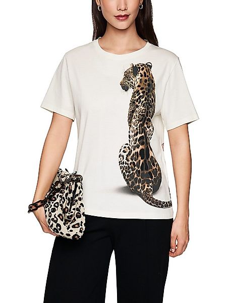 Marc Cain T-Shirt Feminine Rigour Premium Damenmode mit Leoparden Druck, Ru günstig online kaufen