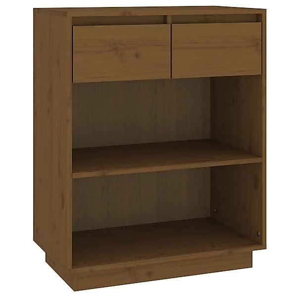 vidaXL Beistellschrank Honigbraun 60x34x75 cm Massivholz Kiefer 813837 günstig online kaufen
