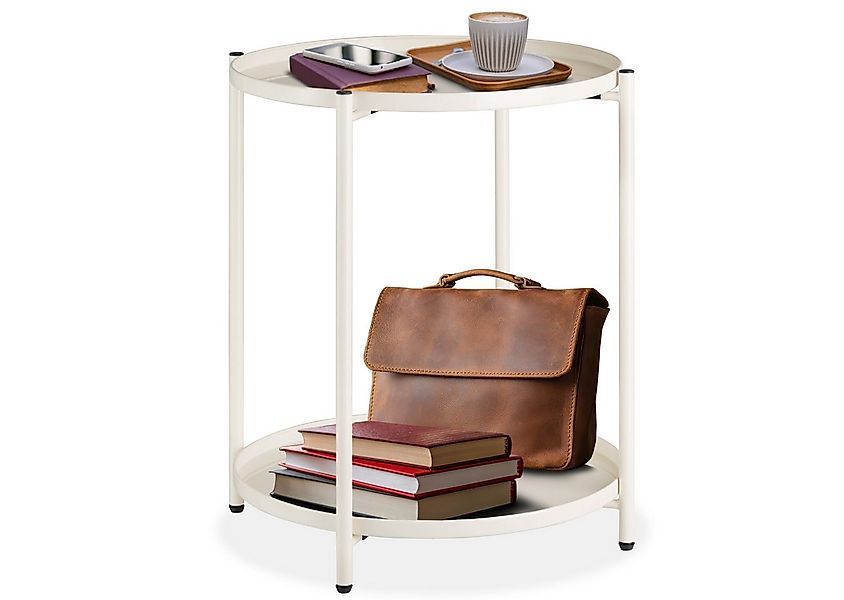 tectake Beistelltisch Oxford (1-St., 1 tlg), Abnehmbare Ablageflächen in Ta günstig online kaufen