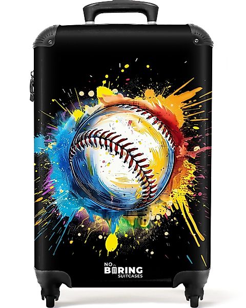 NoBoringSuitcases.com© Hartschalen-Trolley Baseball mit Graffiti 55x35x20cm günstig online kaufen