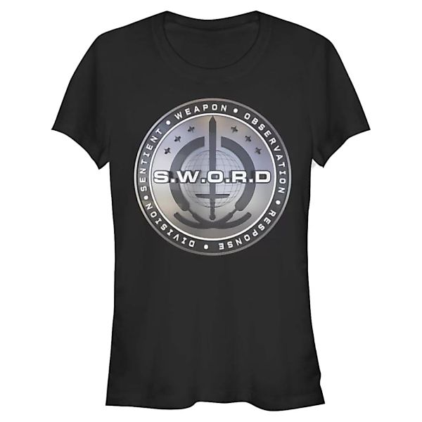 Marvel - WandaVision - Vision 3D Sword Logo - Frauen T-Shirt günstig online kaufen
