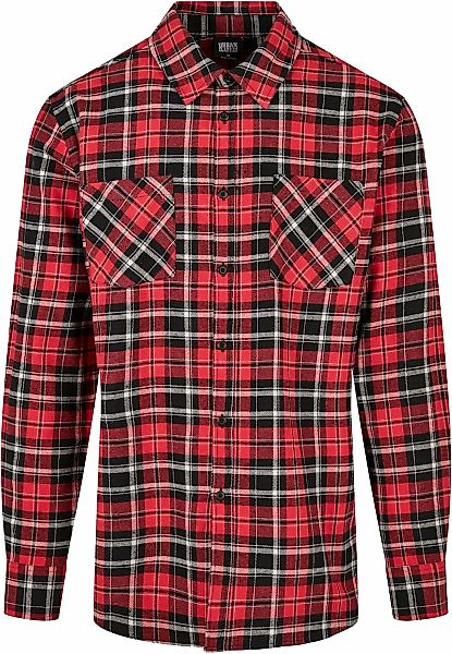 URBAN CLASSICS Langarmhemd "Urban Classics Herren Checked Roots Shirt", 1 S günstig online kaufen