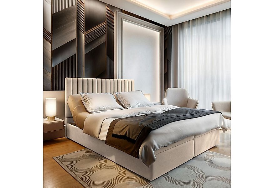 Masseno Boxbett MURLO 180x200 cm mit Bonell Matratze und Topper günstig online kaufen