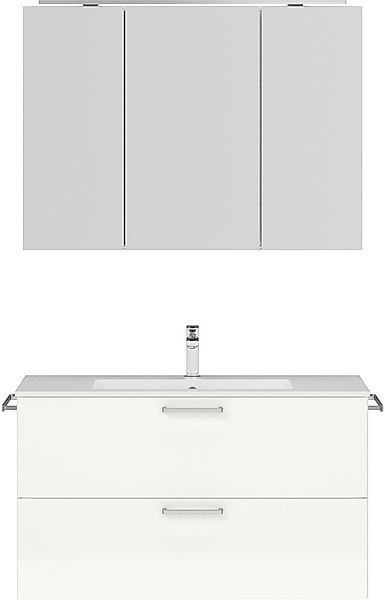 nobilia® Badmöbel-Set »Tolvina«, (2 St., vormontiert, mit Soft-Close), inkl günstig online kaufen