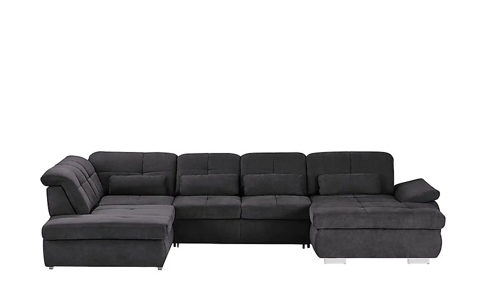 Wohnlandschaft mit Funktion  Perry ¦ grau ¦ Maße (cm): B: 374 Polstermöbel günstig online kaufen