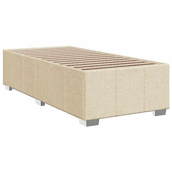 vidaXL Bettgestell ohne Matratze Creme 80x200 cm Stoff 3284795 günstig online kaufen