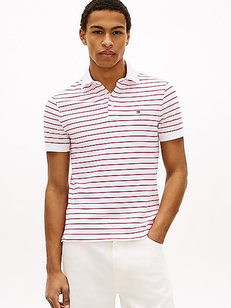 Tommy Hilfiger Poloshirt 1985 SLIM POLO Markenstickerei, aus Baumwoll-Piqué günstig online kaufen