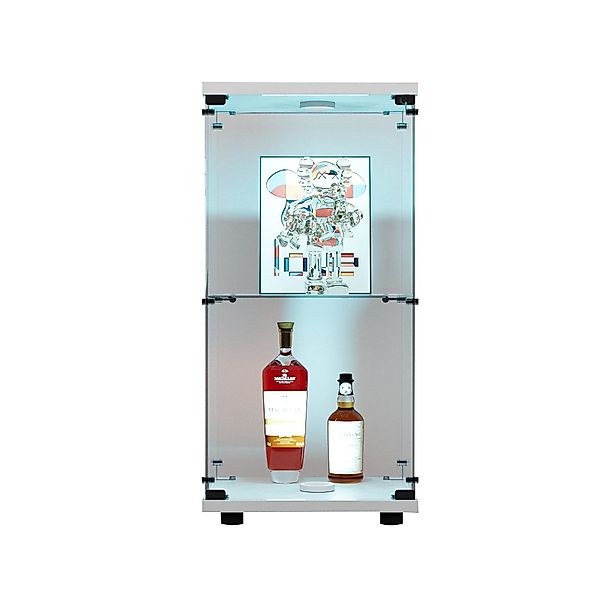 FUROKOY Glasvitrine Glas Standvitrinen, Drei/Zweifach-Vitrine aus günstig online kaufen