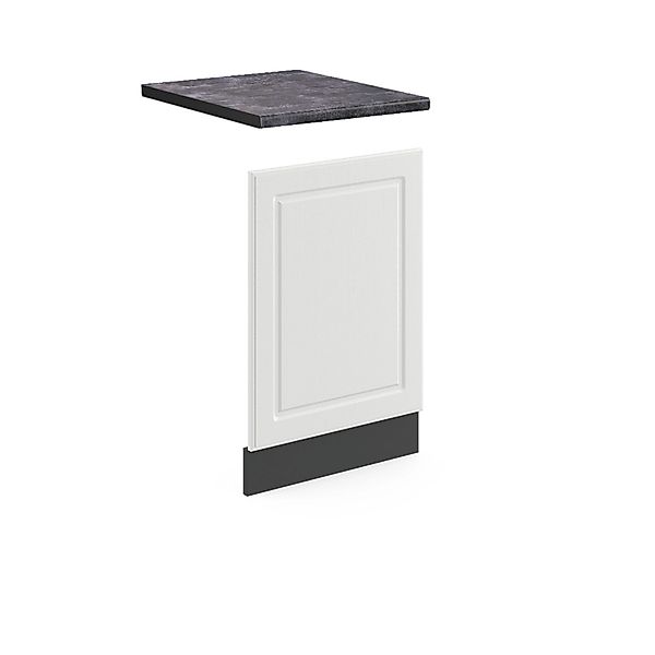 Vicco Frontblende R-Line Geschirrspüler Fronttür Weiß Landhaus/Anthrazit 45 günstig online kaufen