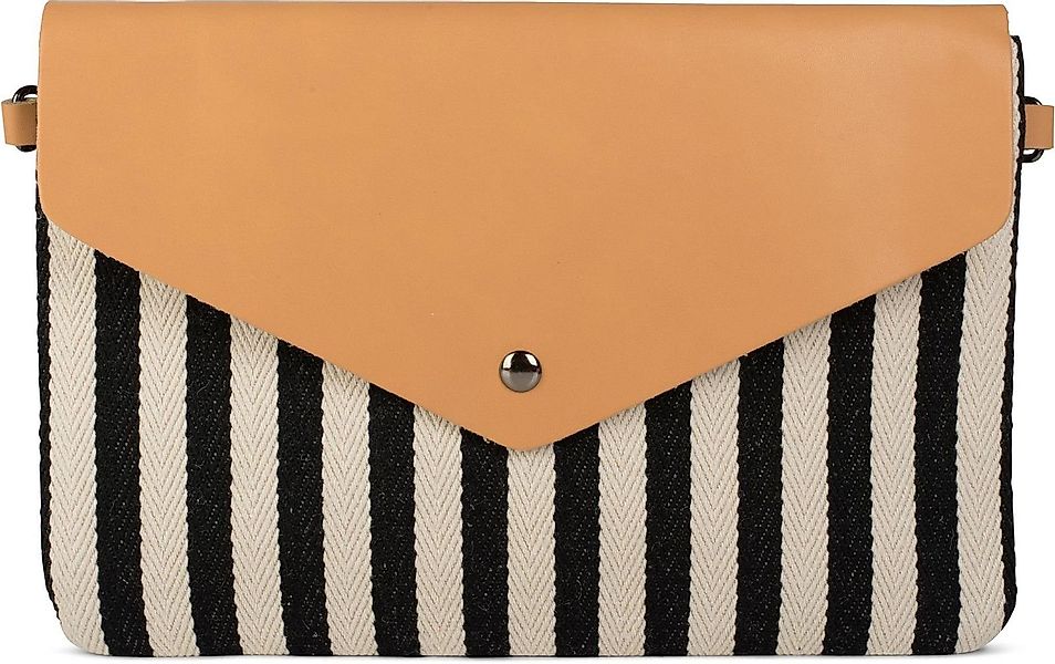 styleBREAKER Clutch Envelope Clutch mit Streifen günstig online kaufen