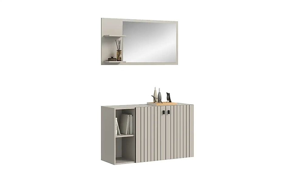 Garderobenkombination 2-teilig  Station ¦ creme ¦ Maße (cm): B: 106 H: 192 günstig online kaufen