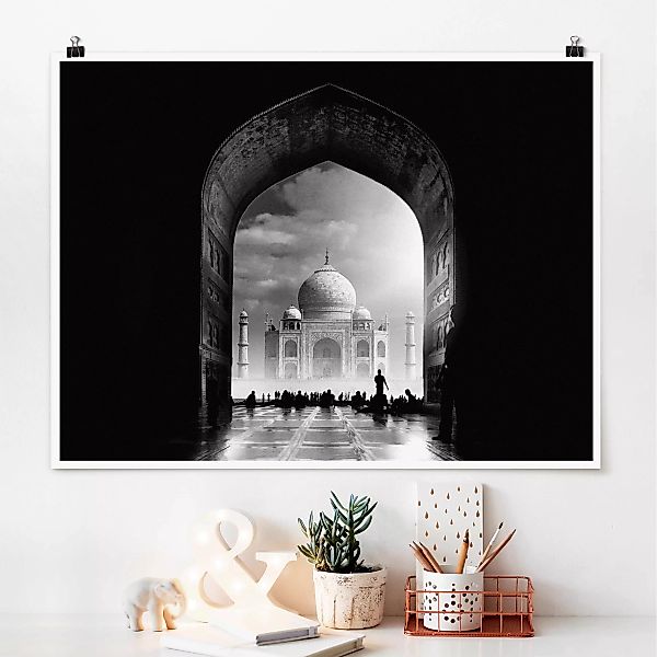 Poster Architektur & Skyline - Querformat Das Tor zum Taj Mahal günstig online kaufen