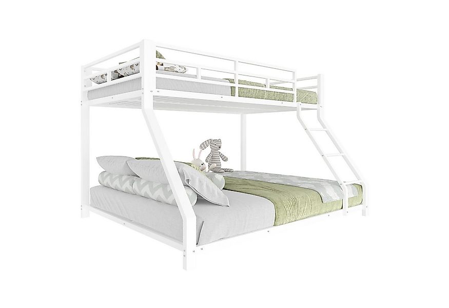 Odikalo Etagenbett Doppelbett Metallbett Kinderbett Geländer Leiter Fallsch günstig online kaufen