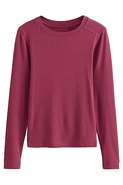 Next Blusenshirt Weiches, geripptes, leichtes Langarmshirt günstig online kaufen