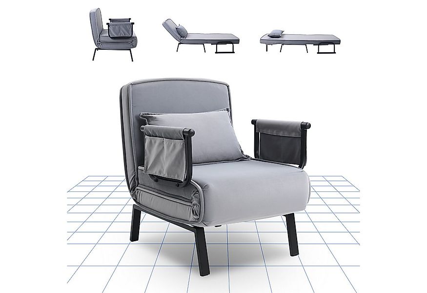 FLEXISPOT Loungesessel 3-in-1 Schlafsessel mit Bettfunktion, Verstellbare R günstig online kaufen