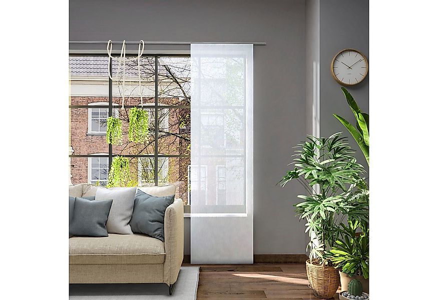 Neutex for you! Schiebegardine Libre-ECO (1 St), halbtransparent, Jacquard, günstig online kaufen