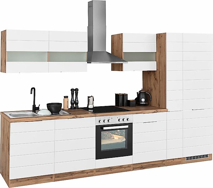 KOCHSTATION Küchenzeile "KS-Luhe" 330 cm breit, wahlweise mit oder ohne E-G günstig online kaufen