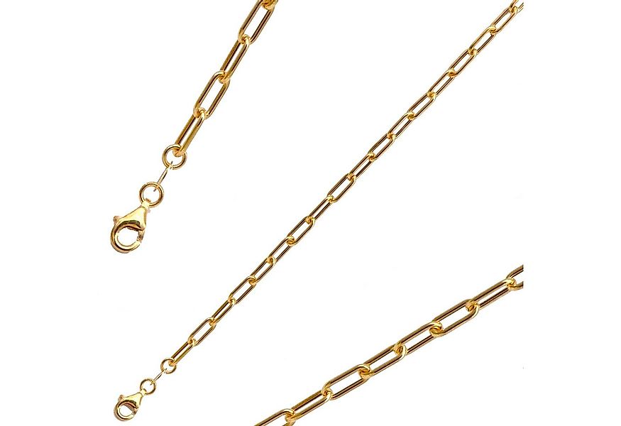 G & J Goldkette Paper Clip 585/14Karat Gold 3,5mm 19 - 90cm (inkl. Schmucke günstig online kaufen