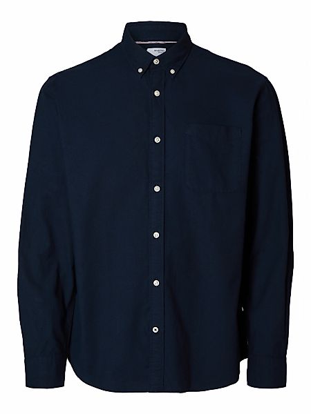 SELECTED Langarmhemd "SLHREG-MAT OX LS SHIRT D" günstig online kaufen