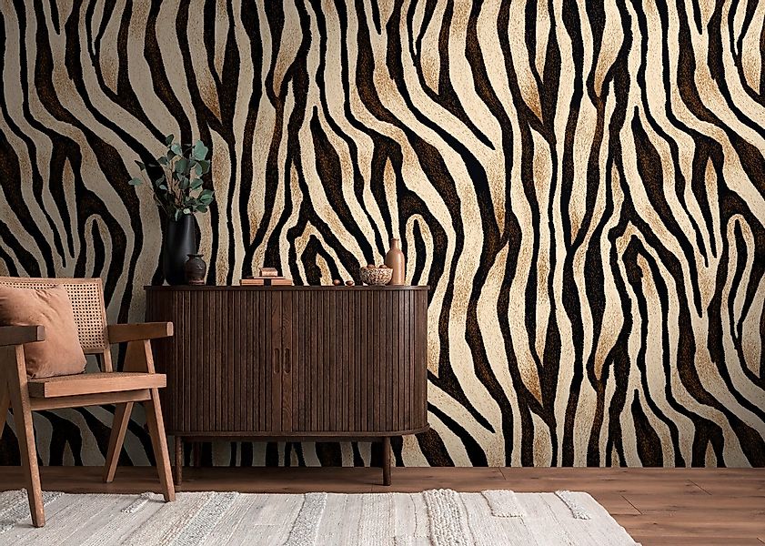 living walls Fototapete THE WALL III Fell Tapete Motivtapete Animalprint Ti günstig online kaufen