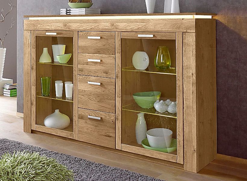 VOGL Möbelfabrik Highboard Toronto, opt. Glastüren, günstig online kaufen