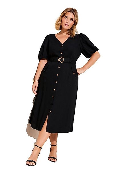 Friends Like These Midikleid Friends Like These geknöpftes Midikleid, Curve günstig online kaufen