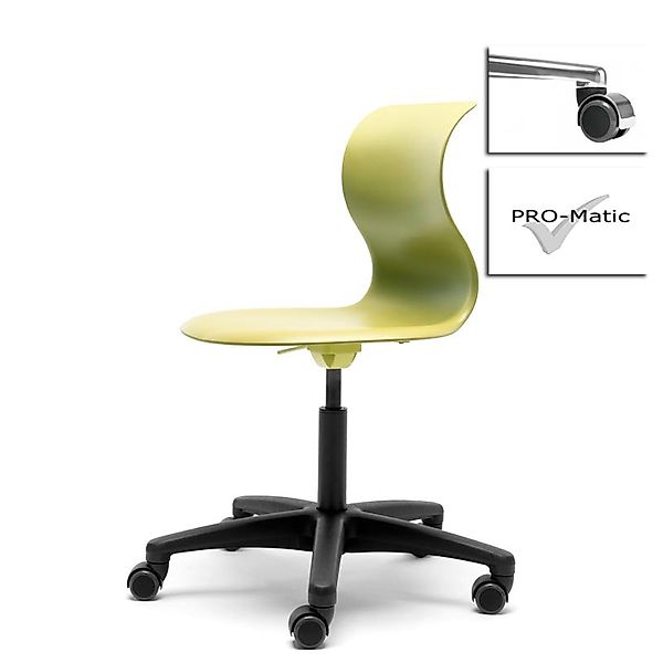 Kinderstuhl Pro 5 kiwigrün Polyamid Weich mit Chrom Abdeckung (für harte Bö günstig online kaufen