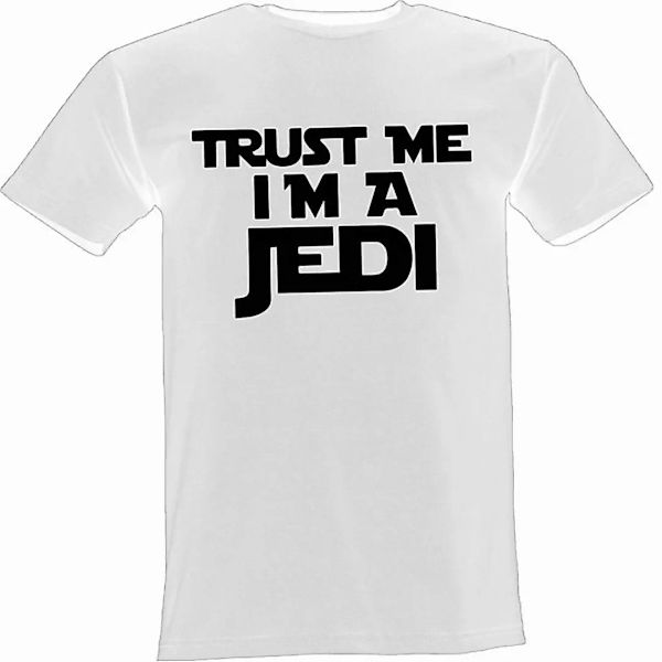 Lustige & Witzige T-Shirts T-Shirt T-Shirt Trust me I am a Jedi Shirt Logo günstig online kaufen