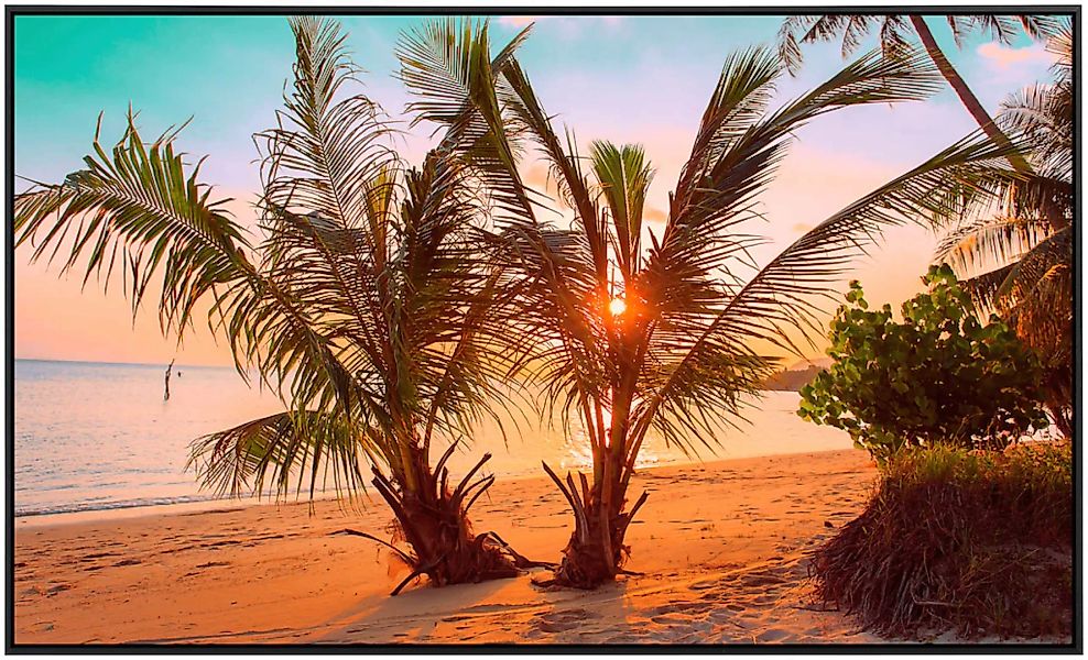 Papermoon Infrarotheizung »Tropischer Sonnenuntergangsstrand«, sehr angeneh günstig online kaufen