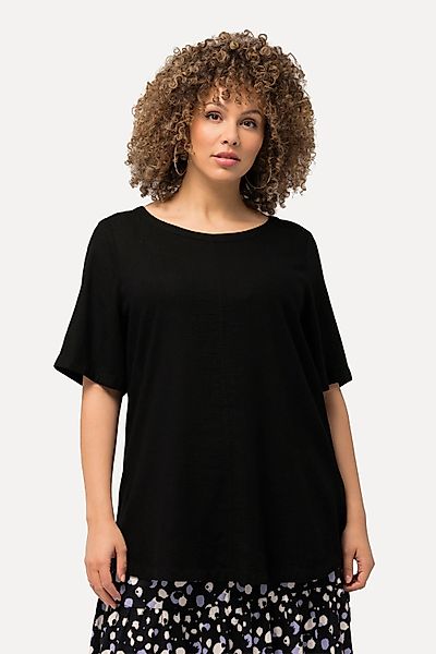 Ulla Popken Longbluse Bluse Leinenmix A-Linie günstig online kaufen