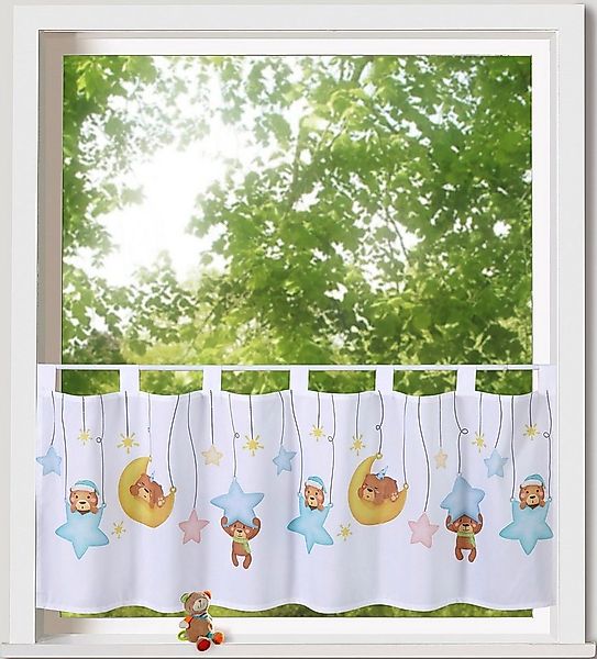 Weckbrodt Scheibengardine Henry (1 St), Schlaufen, blickdicht, Microfaser, günstig online kaufen