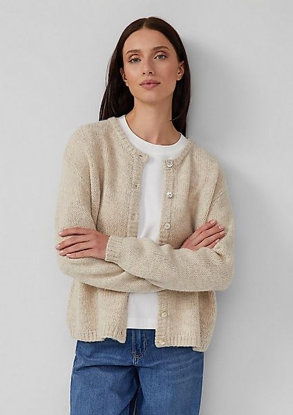 s.Oliver Cardigan Strickjacke Weiche Strickjacke aus Alpakamix günstig online kaufen